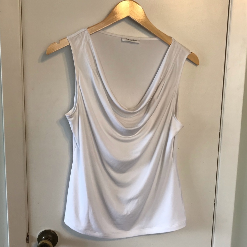 Calvin Klein white shirt Sz L